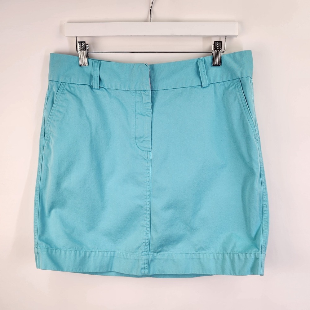 Vineyards Vines Skirt Women's 10 Turquoise Sporty Golf Casual Preppy Mini Cotton